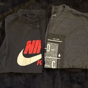 Nike and Volcom shirt bundle